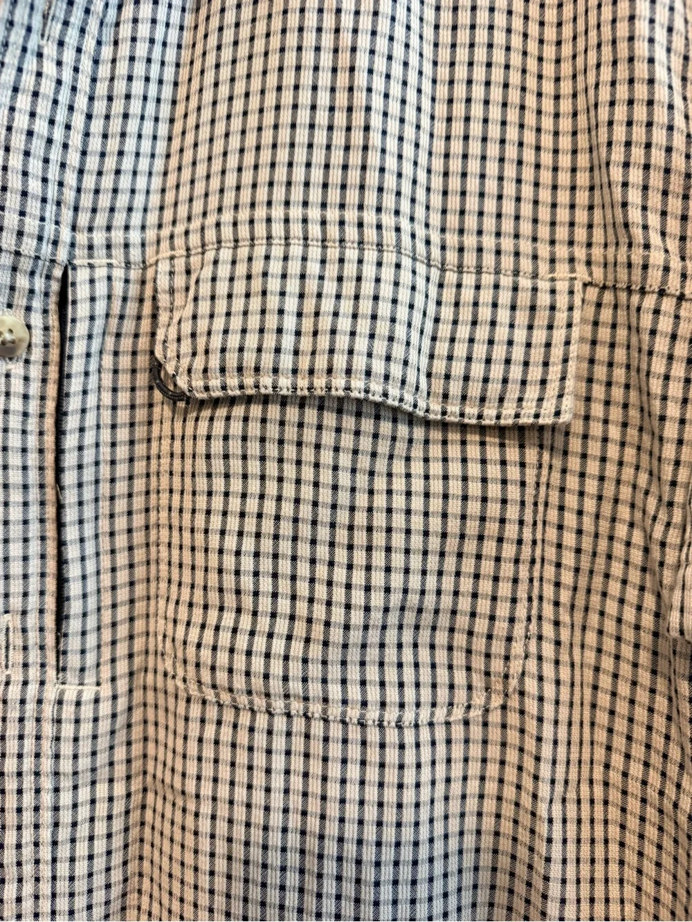 The North Face Men's Short-Sleeve Check Button-Down in Brown and Black